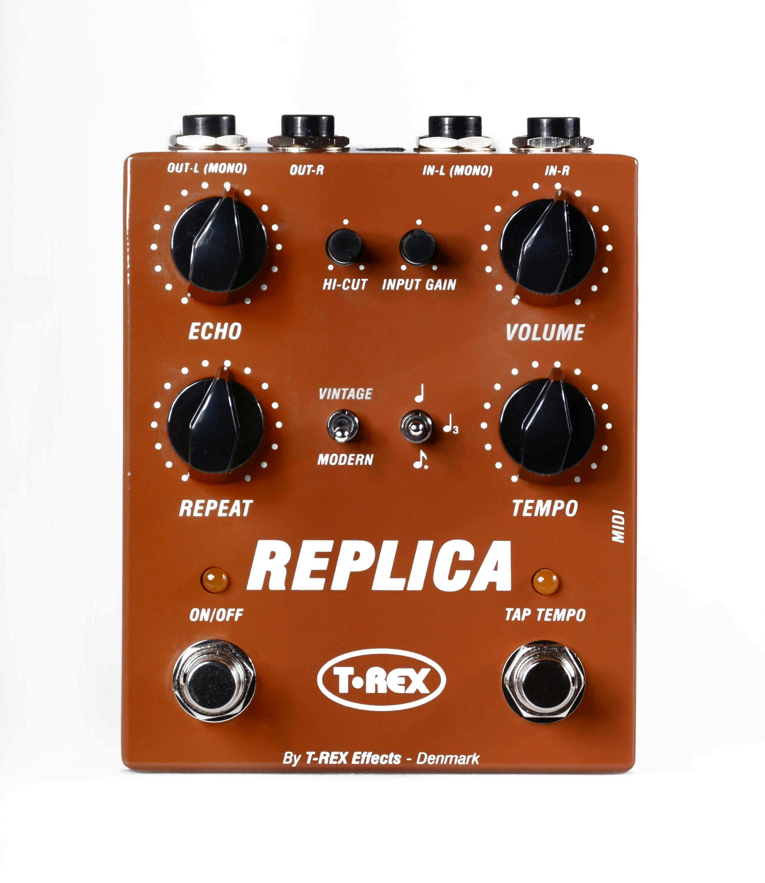 T-Rex Replica ギターエフェクター T-Rex Replica Stereo Delay Pedal - Andertons Music Co.